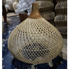 Salak - Abat-jour en rotin 50x50 cm