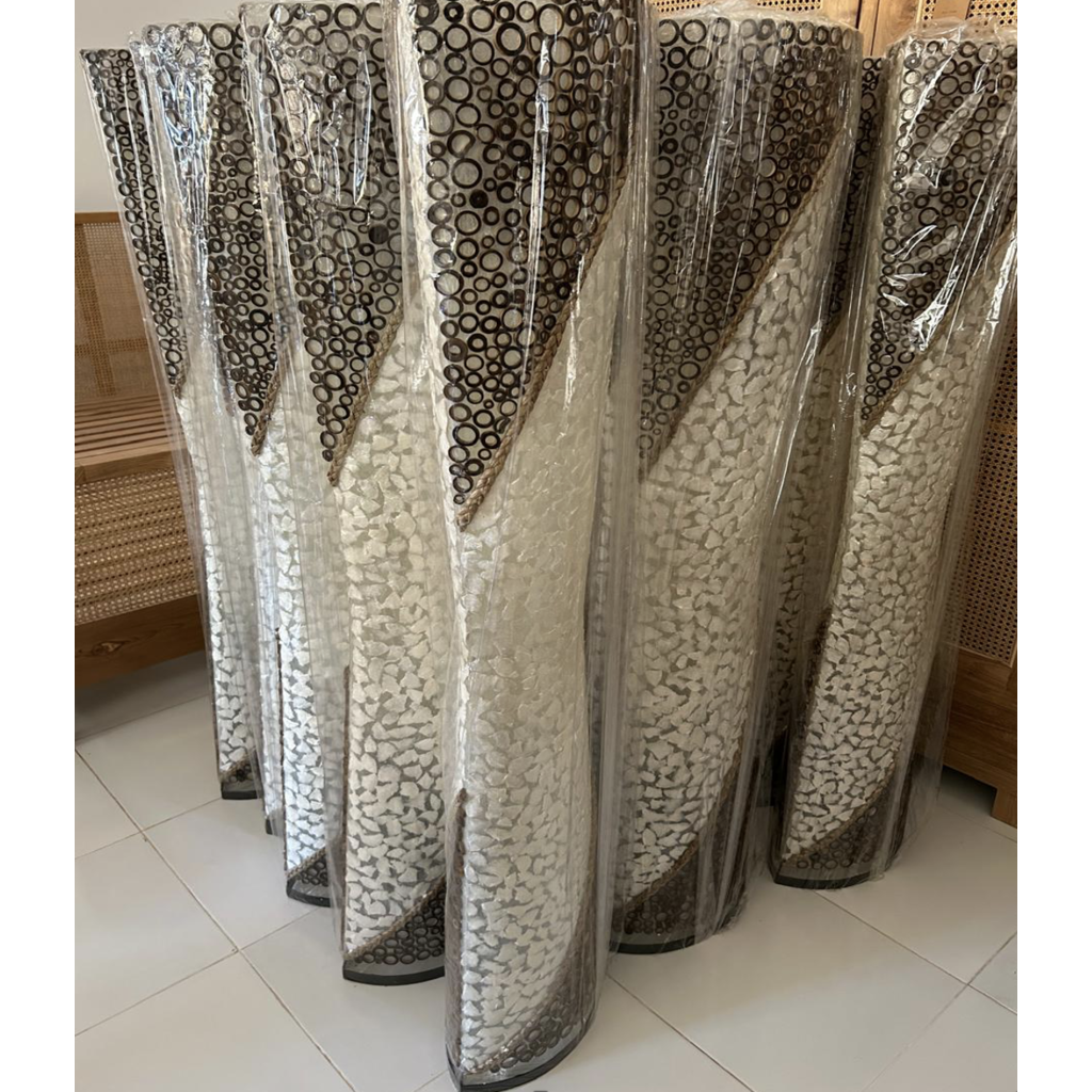 Siluit - Lampe ovale motif bambou 150 Cm
