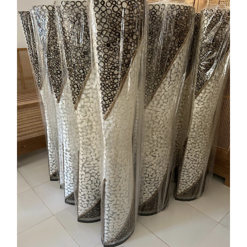 Siluit - Lampe ovale motif bambou 150 Cm