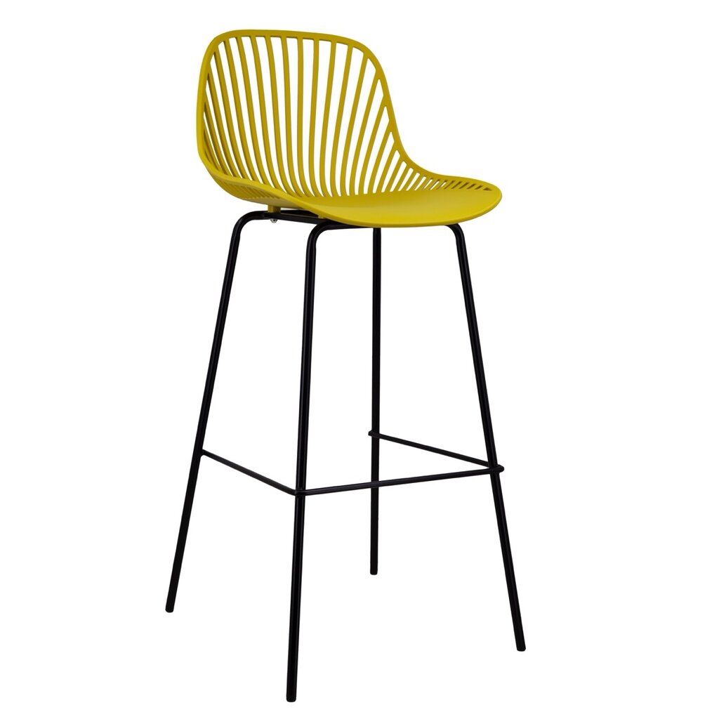 Chaise de bar en résine et pieds métal 65 cm
