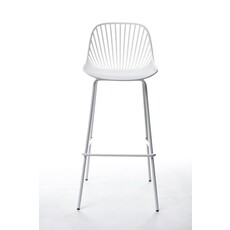 Chaise de bar en résine et pieds métal 65 cm