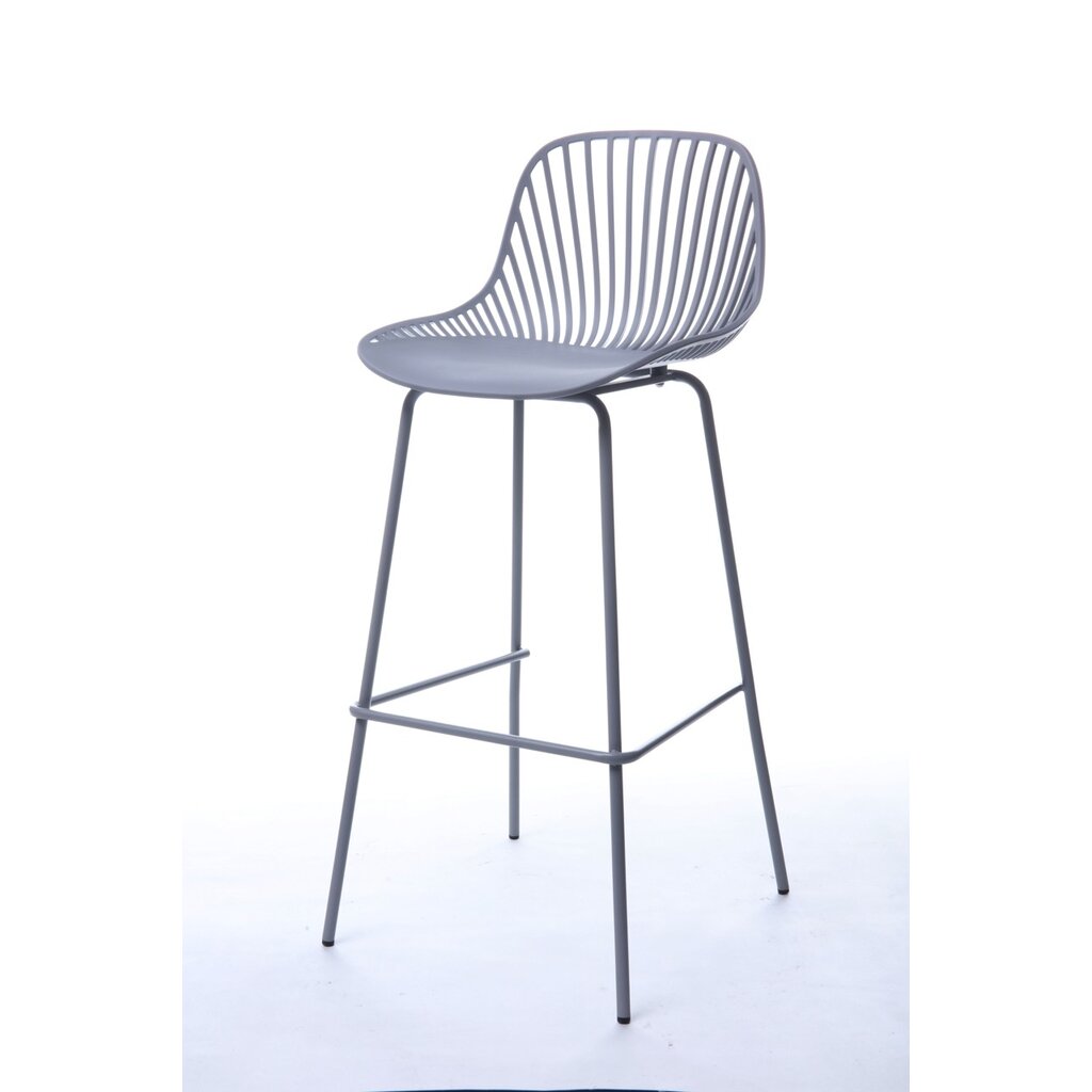 Chaise de bar en résine et pieds métal 65 cm