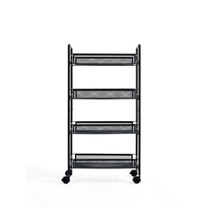 Chariot de rangement 4 niveaux 44x26x84 cm