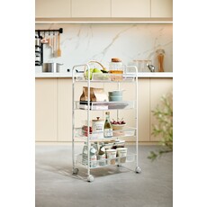 Chariot de rangement 4 niveaux 44x26x84 cm