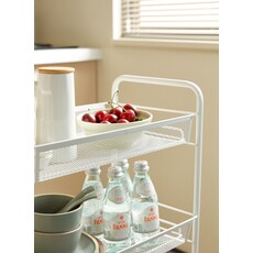 Chariot de rangement 4 niveaux 44x26x84 cm