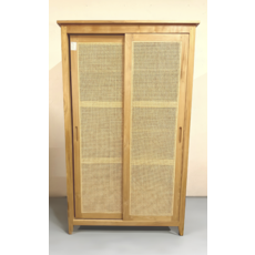 Armoire 2 portes coulissantes en teck 115x55x200 Cm WB