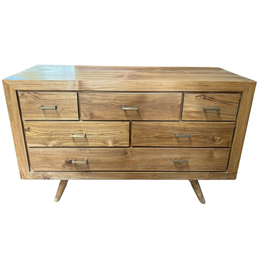 Commode  en teck 6 tiroirs 110x50x79 Cm WB