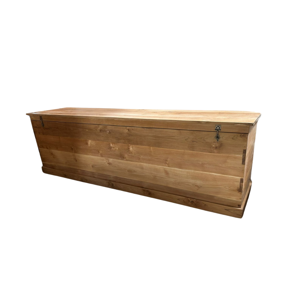 Coffre en teck 200x50x70 cm (BF-027)