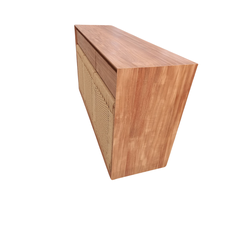 Buffet Oliver 3 portes en cordes 3 tiroirs 154x45x85 cm