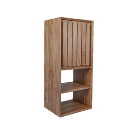 Armoire suspendue Danette en teck 40x35x110 cm