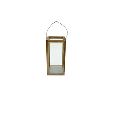 Candle box L en Teck avec lanière en cuir