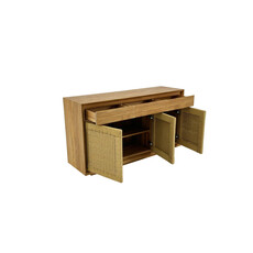 Buffet Oliver 3 portes en cordes 3 tiroirs 154x45x85 cm