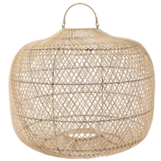Lampe Fortuna en rotin 49x49x52 cm