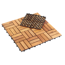Tuile Bruceville en Teck Premium 30x30x2.3 cm