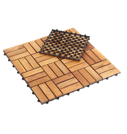 Tuile Bruceville en Teck Premium 30x30x2.3 cm