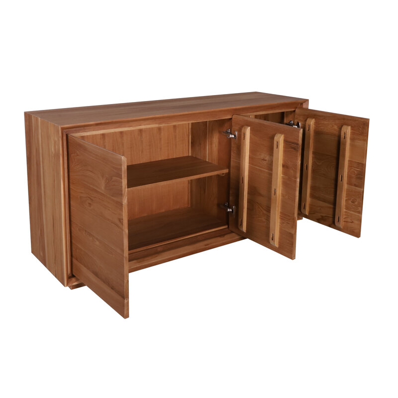 Buffet Oliver en Teck 3 portes 154x45x85 cm Amber brown