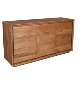 Buffet Oliver en Teck 3 portes 154x45x85 cm Amber brown