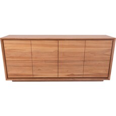 Buffet Oliver en Teck 4 portes 200x45x85 cm