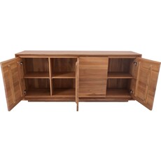 Buffet Oliver en Teck 4 portes 200x45x85 cm