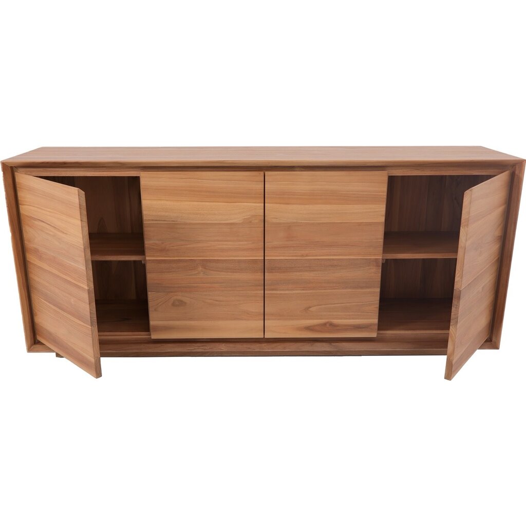Buffet Oliver en Teck 4 portes 200x45x85 cm