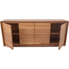 Buffet Oliver en Teck 4 portes 200x45x85 cm