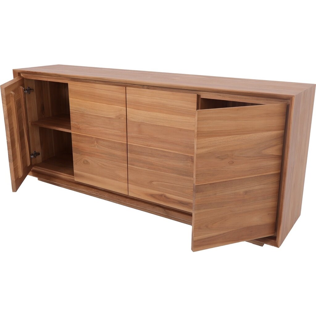 Buffet Oliver en Teck 4 portes 200x45x85 cm