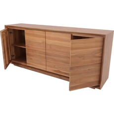 Buffet Oliver en Teck 4 portes 200x45x85 cm
