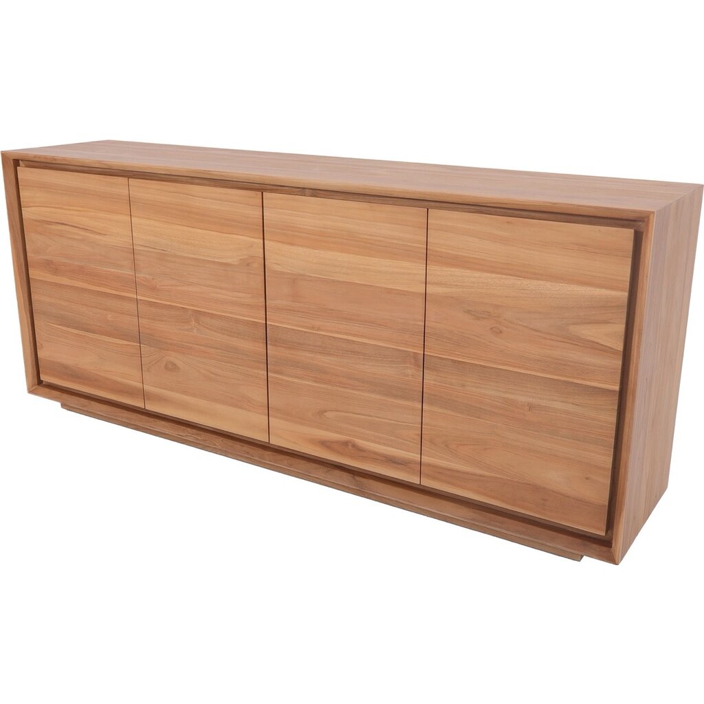 Buffet Oliver en Teck 4 portes 200x45x85 cm