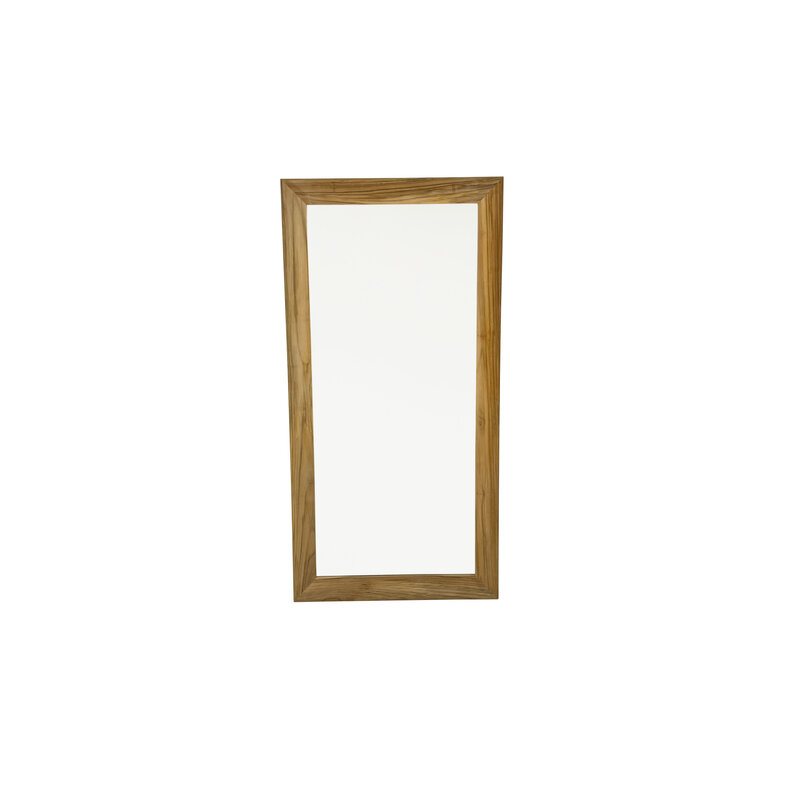 Miroir Oliver en Teck Premium 90x5x180 cm (cadre 10 cm)