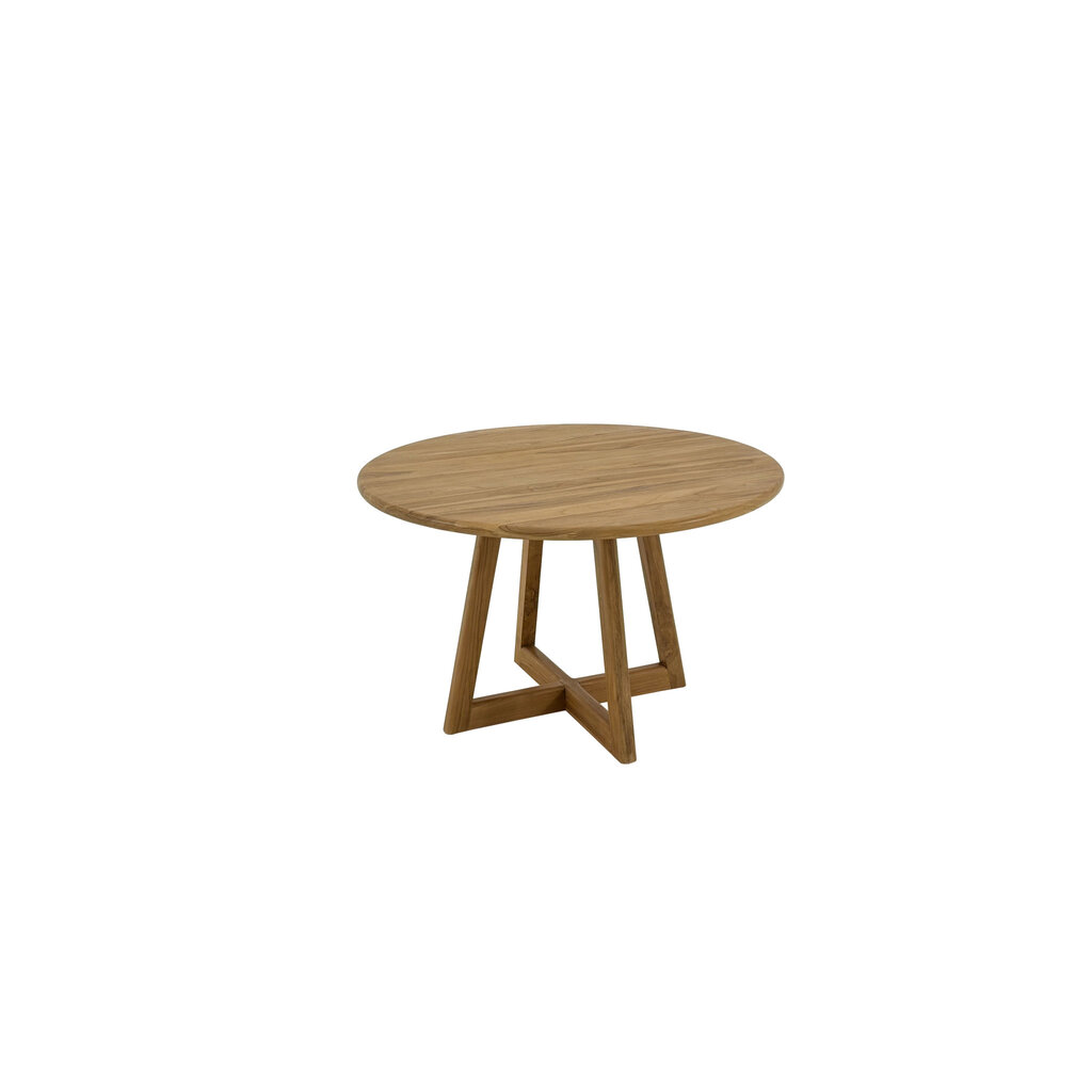 Table à manger Osman en Teck Premium Brut Ø120x75 cm