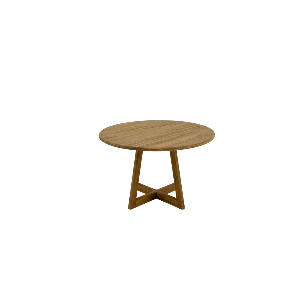 Table à manger Osman en Teck Premium Brut Ø120x75 cm