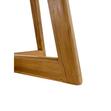Table à manger Osman en Teck Premium Brut Ø120x75 cm