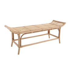 Banc Sarah en rotin 118x41x45 cm