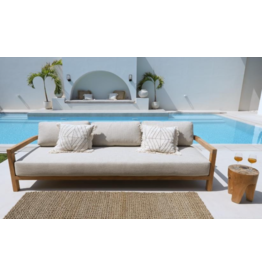 Sofa Moira en Teck Premium + coussins 20 cm