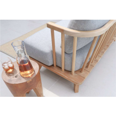 Sofa Rooji 2 places  en Teck Premium + Coussins