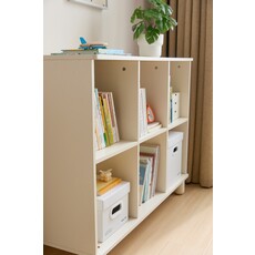 Mini bibliothèque x6 blanc