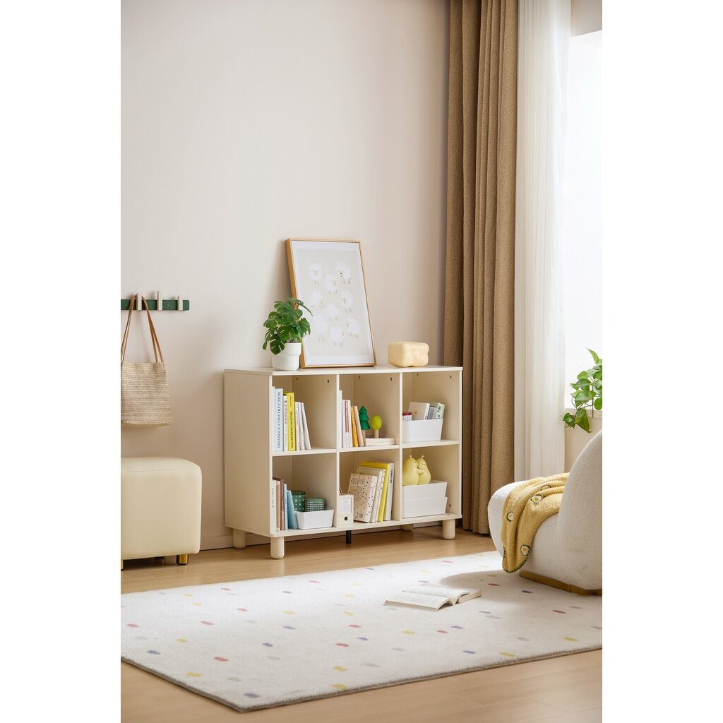 Mini bibliothèque x6 blanc