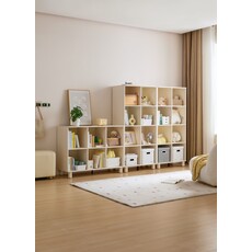 Mini bibliothèque x6 blanc