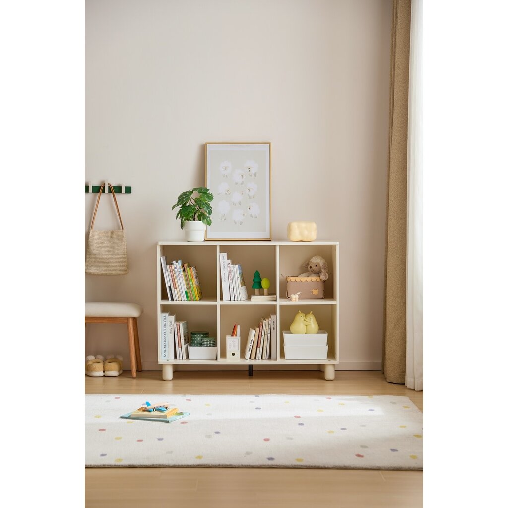 Mini bibliothèque x6 blanc