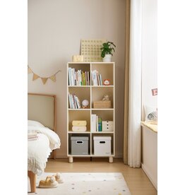 Mini bibliothèque x8 blanc