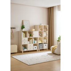 Mini bibliothèque x8 blanc