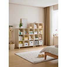 Mini bibliothèque x8 blanc