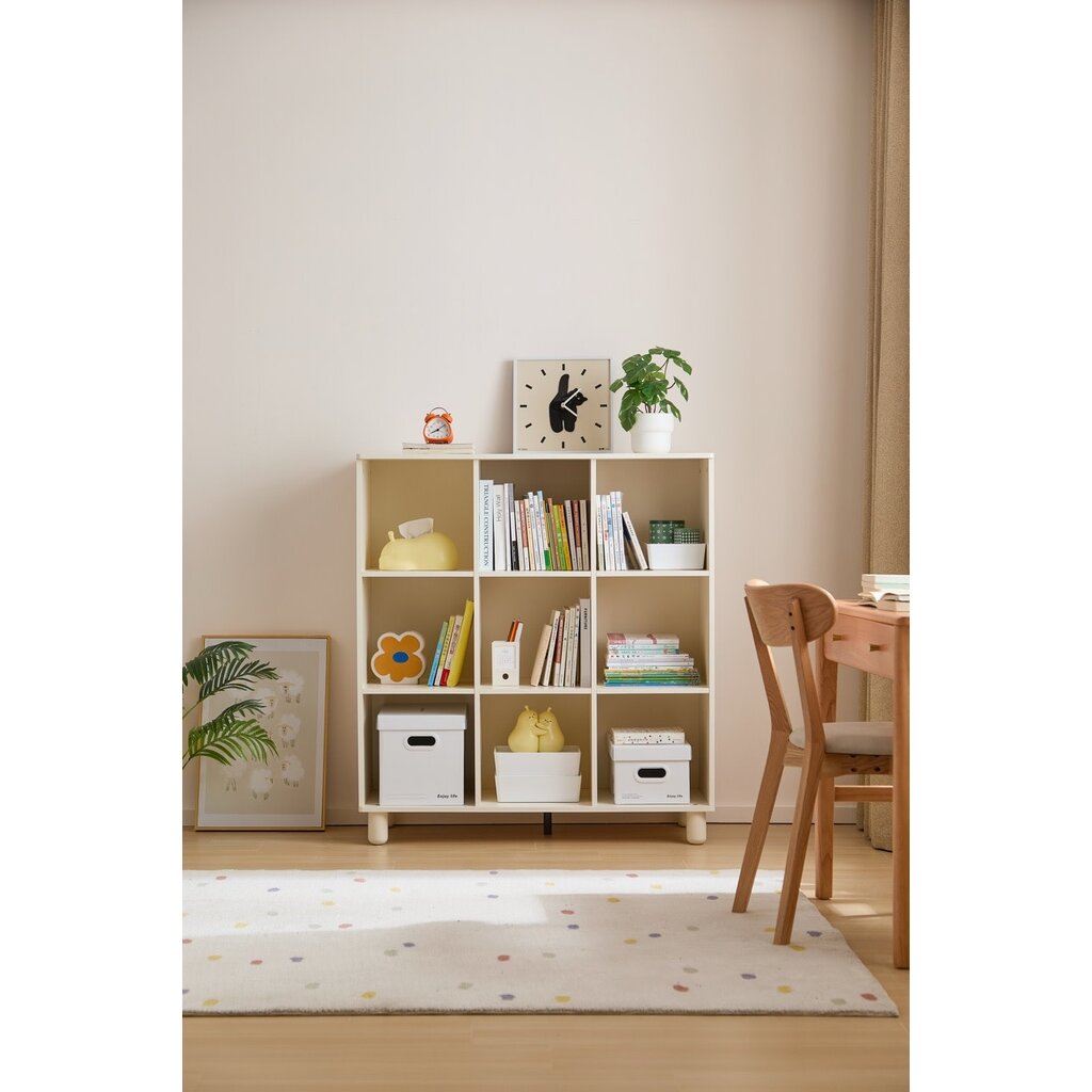 Mini bibliothèque x9 blanc