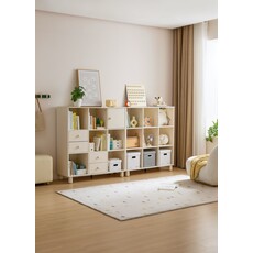 Mini bibliothèque x9 blanc