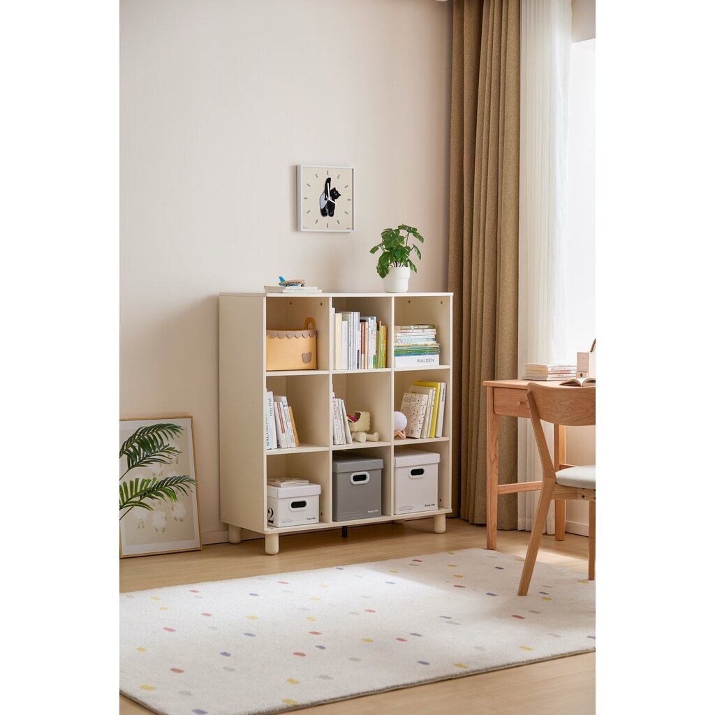 Mini bibliothèque x9 blanc