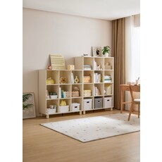 Mini bibliothèque x9 blanc