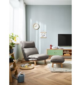 Fauteuil ajustable + ottoman 69x92x89 cm