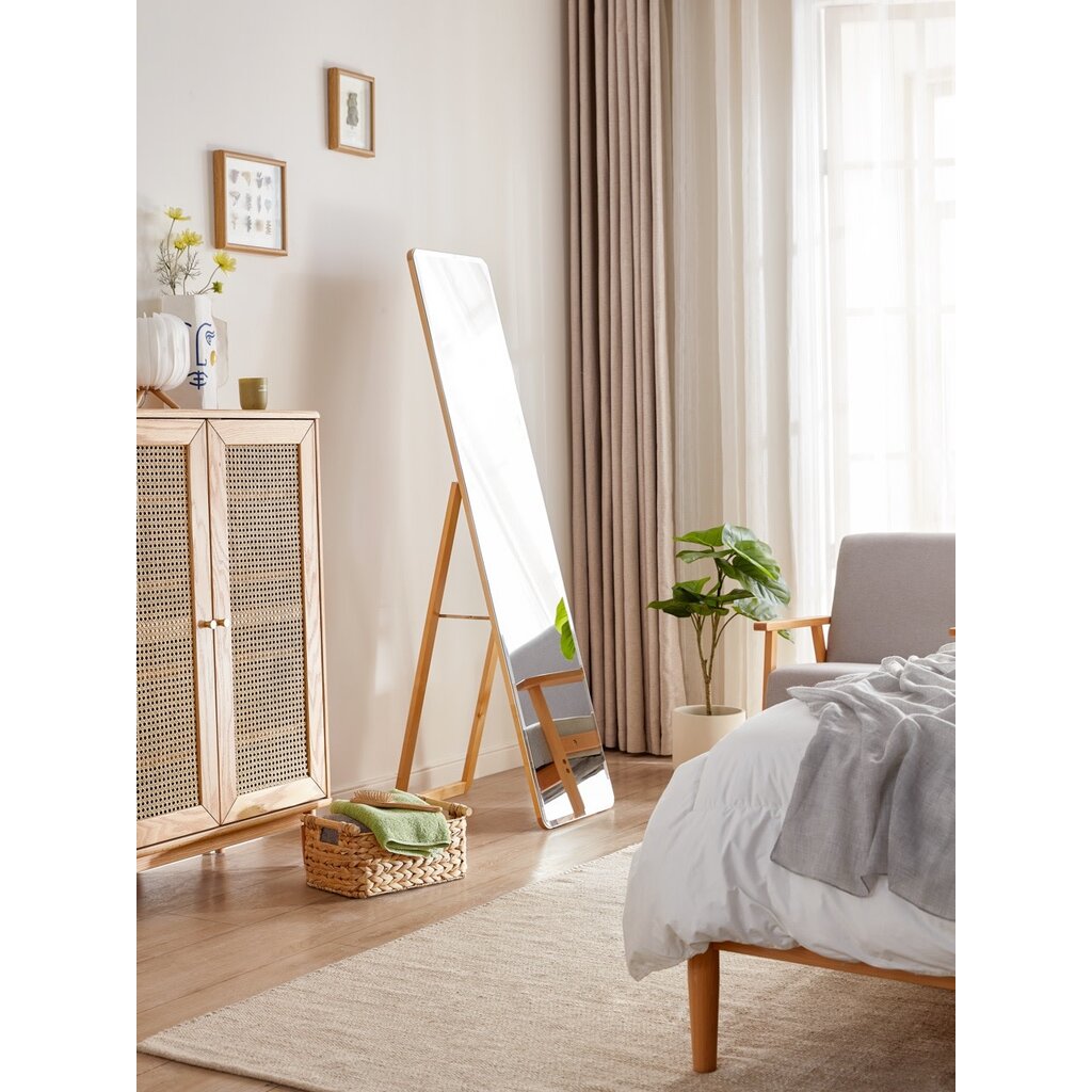 Miroir sur pieds 37x160 cm Bois