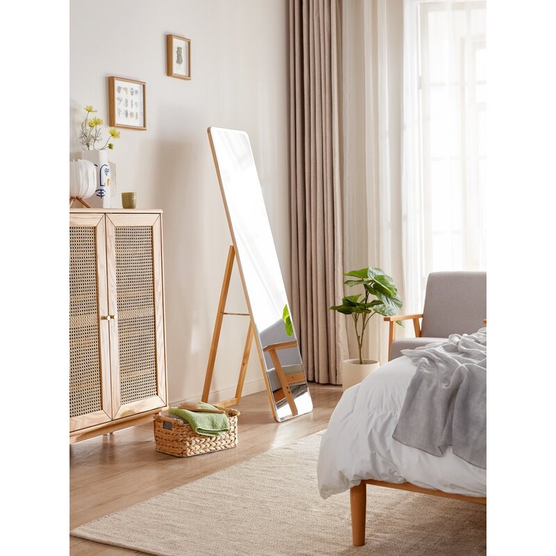 Mirroir sur pieds 37x160 cm Bois