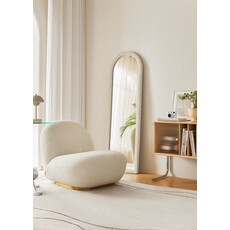 Miroir contour chenille Beige 52x60x161 cm
